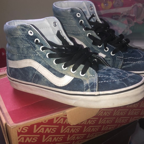 Vans Shoes - Acid/ denim high top vans